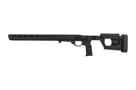 The Magpul Pro 700L Remington 700 Chassis with fixed stock features M-LOK slots